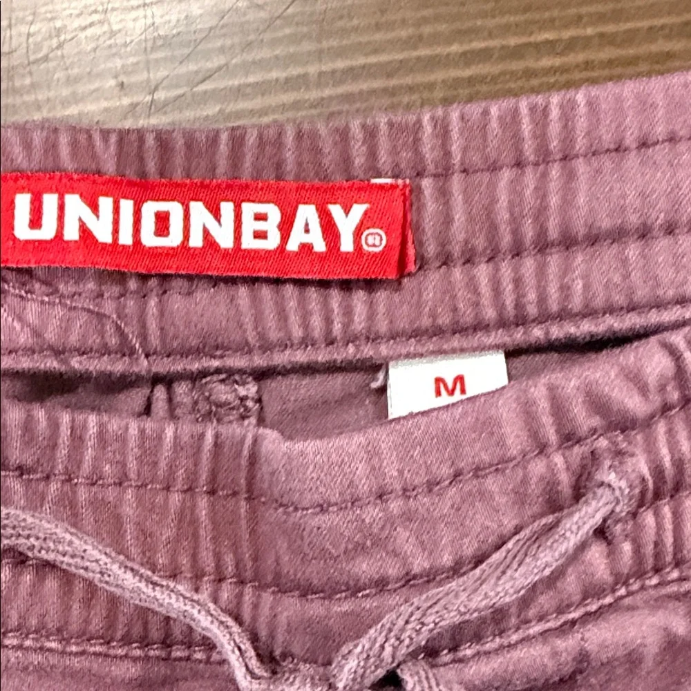 UNIONBAY Women's Dusty Rose Drawstring Pull-On Shorts - Picture 3 of 6